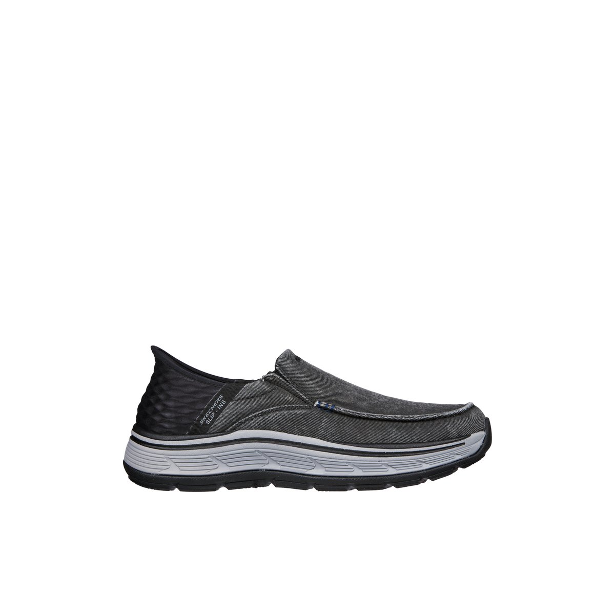 2X les points-Remaxed-m-Mocassins Chaussures Décontractées - Talon plat - Noir