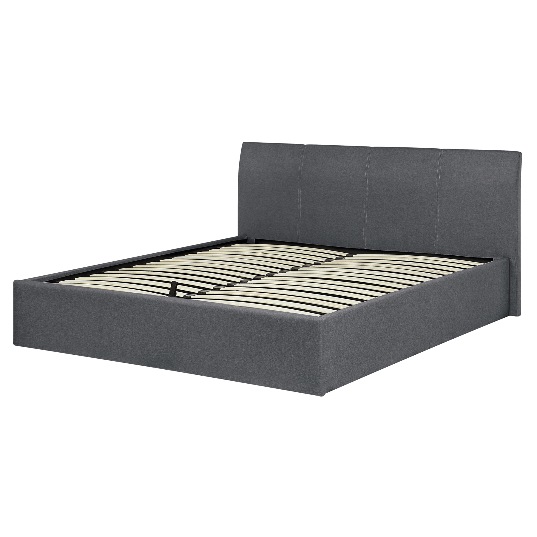 Beliani - ORBEY  - Tweepersoonsbed - Grijs - 160 x 200 cm - Polyester