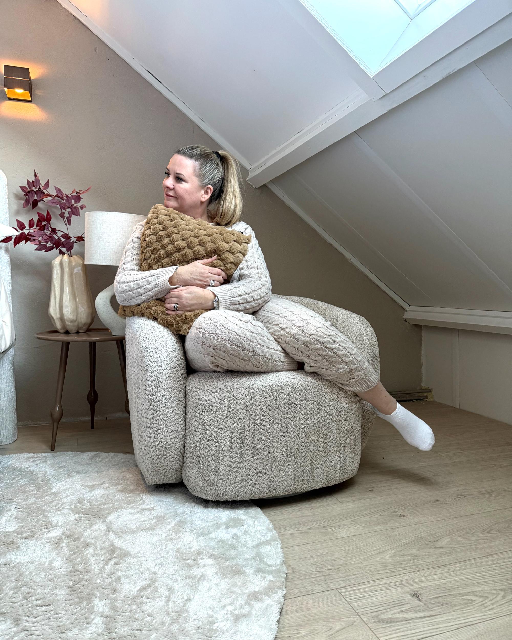 Draaifauteuil TORE Stof Beige