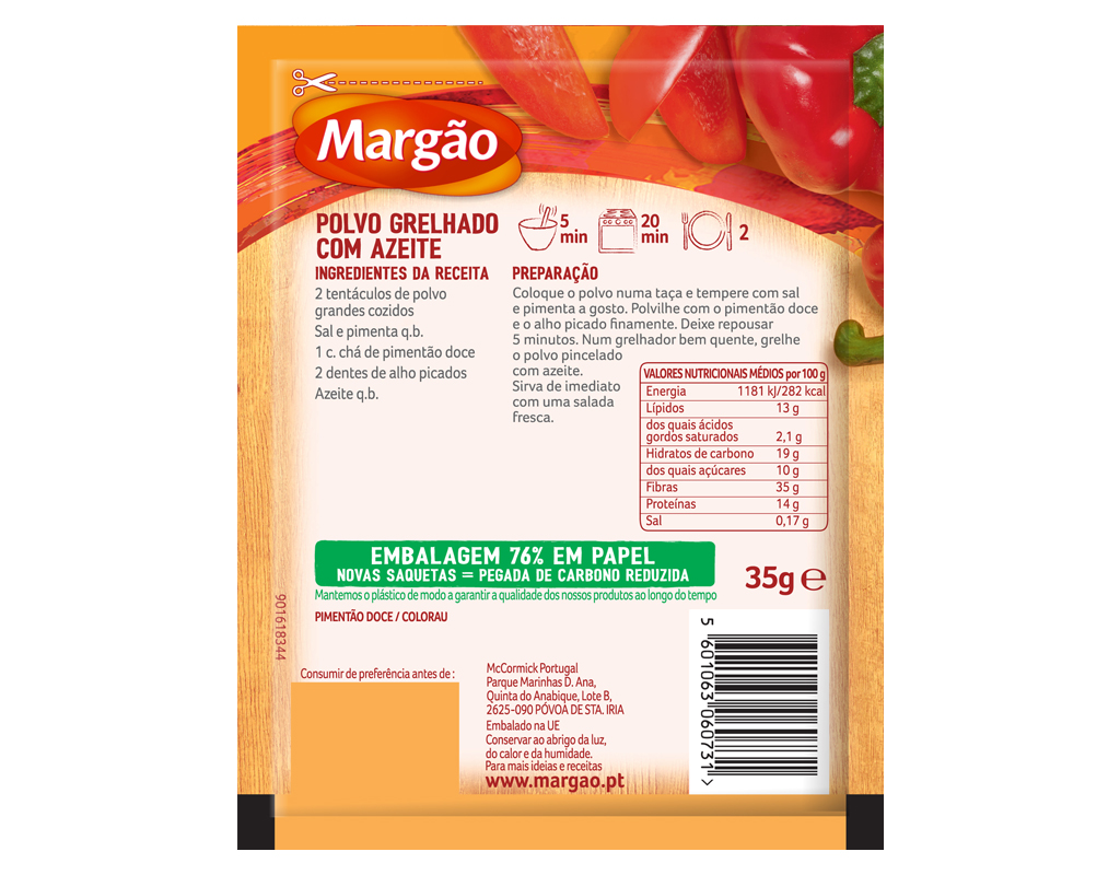 PIMENTÃO DOCE MARGÃO 35G
