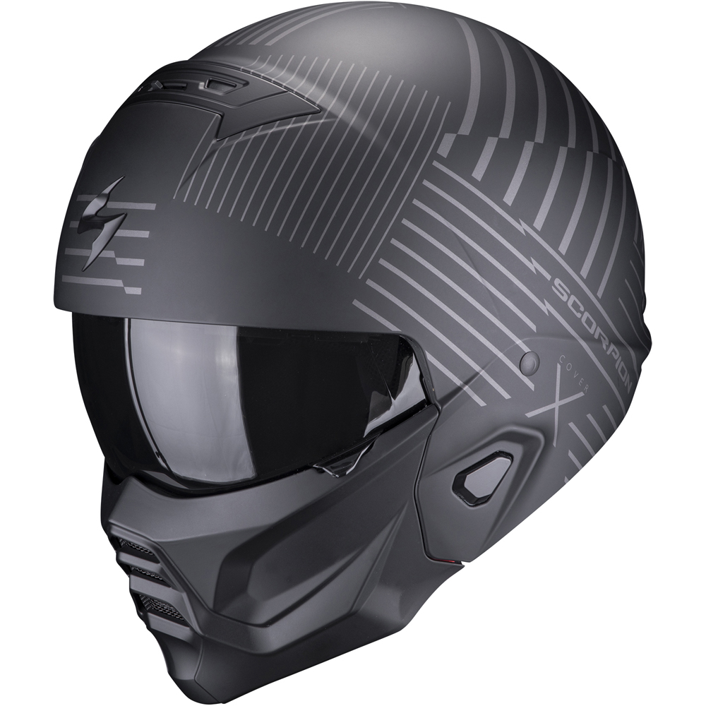 Scorpion - Casque Exo-Combat II Miles Noir Mat / Argent