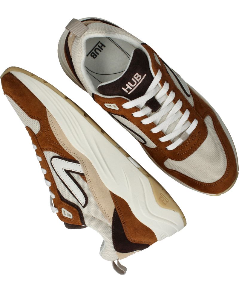 HUB Glide Sneakers Bruin Heren