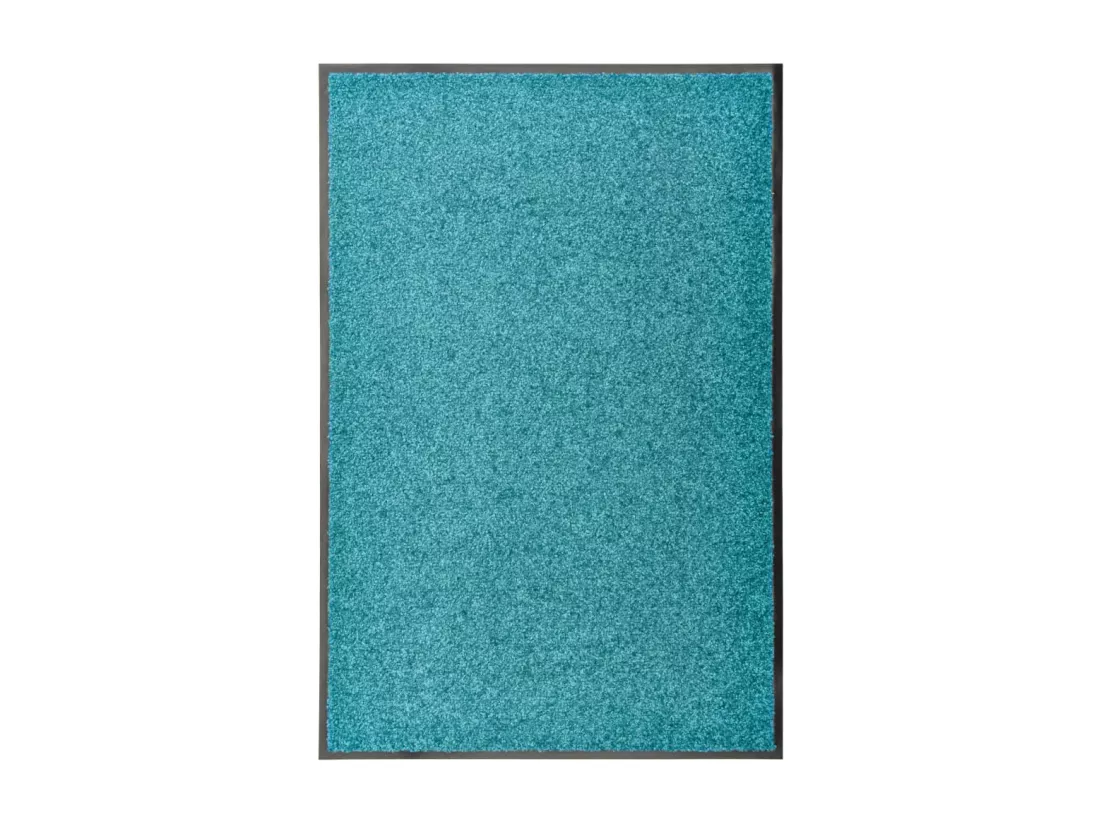 Paillasson lavable Cyan 60x90 cm
