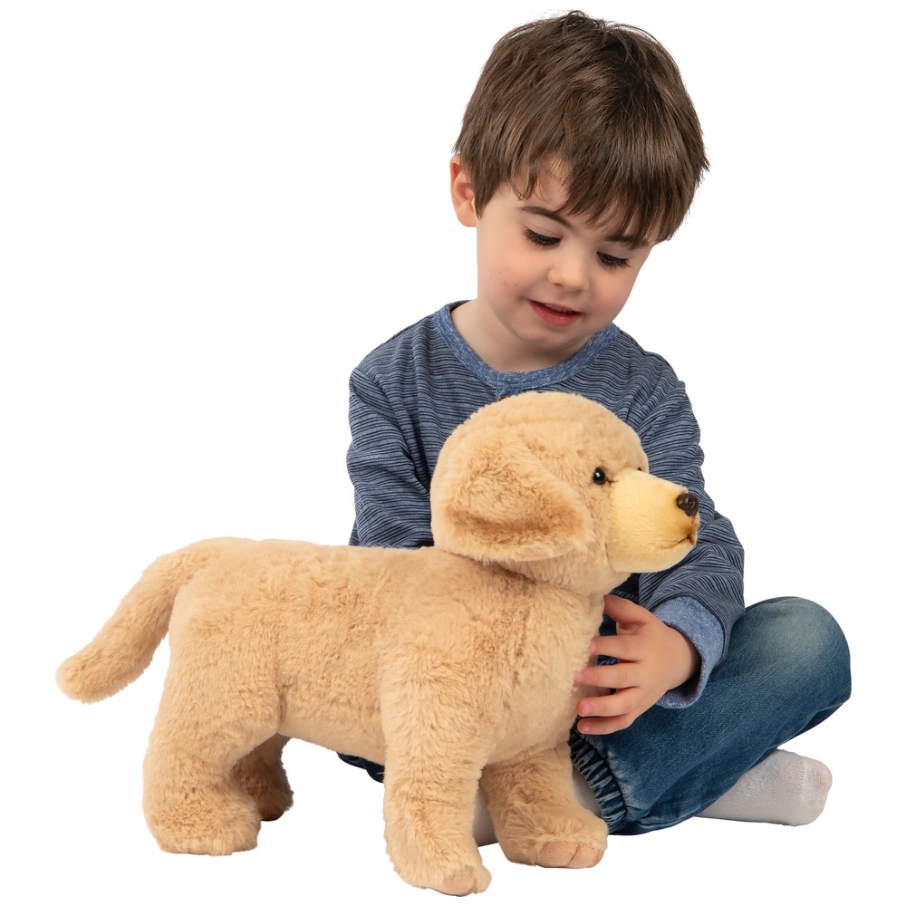 35 cm großes, stehendes Golden-Retriever-Hunde-Plüschtier