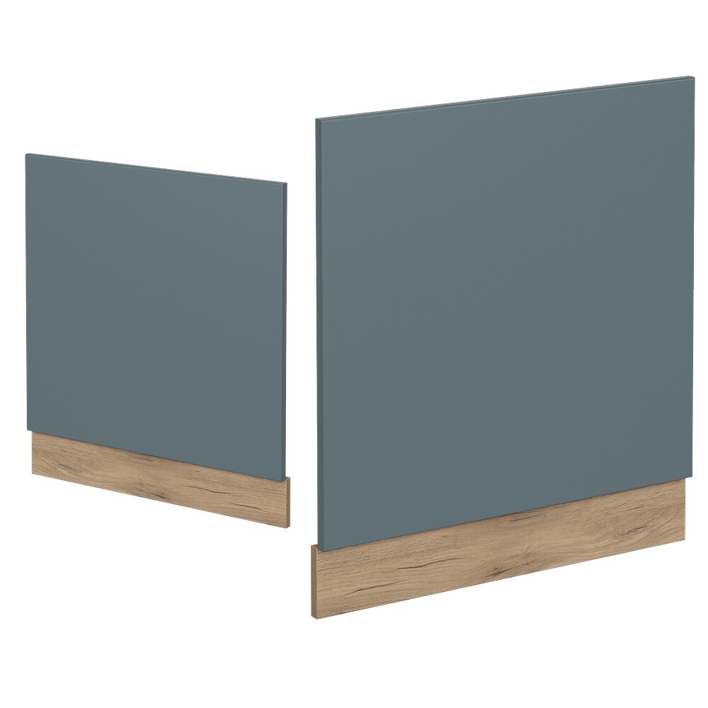 Vicco Geschirrspülerblende Küchenmöbel R-Line Solid Eiche Blau Grau 60 cm modern