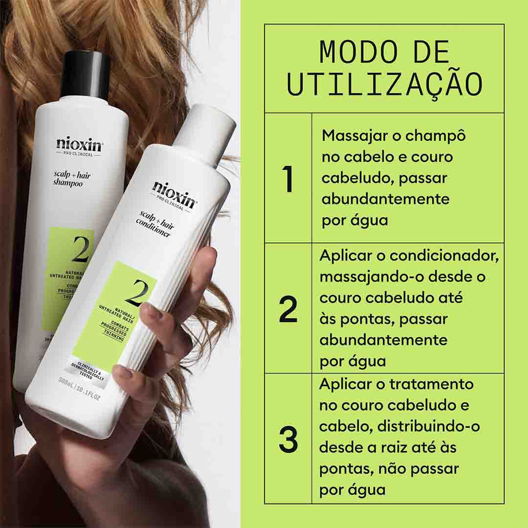 Nioxin Sistema 2 Kit Tratamento Cabelo Natural - 1un