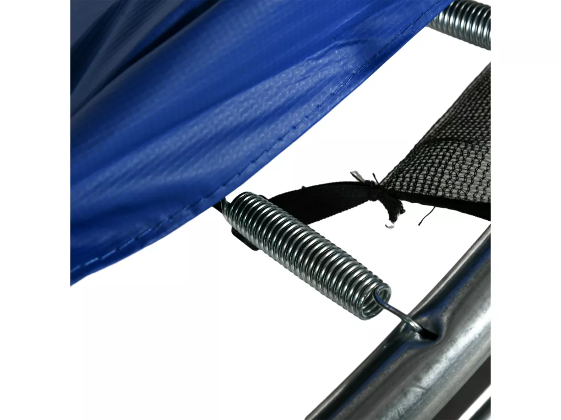 Trampoline d'extérieur Ø 180 cm avec filet de sécurité, poteaux rembourrés et échelle
