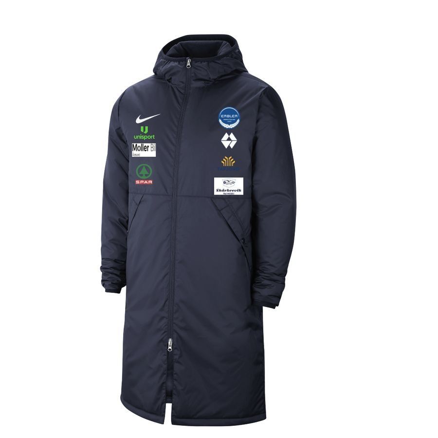 Nike Veste Imperméable Park 20 Long - Bleu Foncé/Blanc
