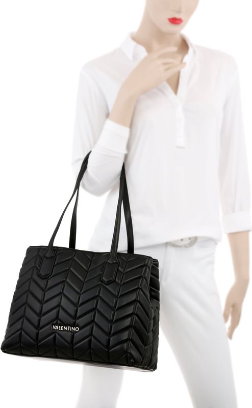 Valentino Bags - Petal Re - Grote Shopper - Zwart - Dames