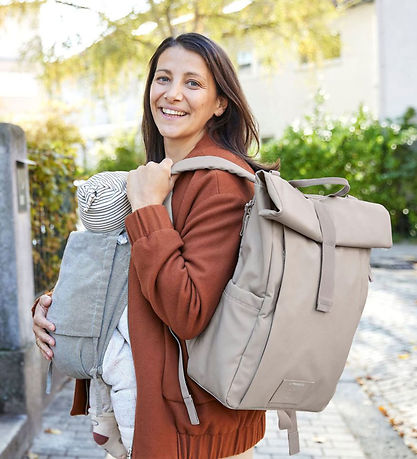 L?ssig Pusletaske - GRE Rolltop Up Backpack - Taupe
