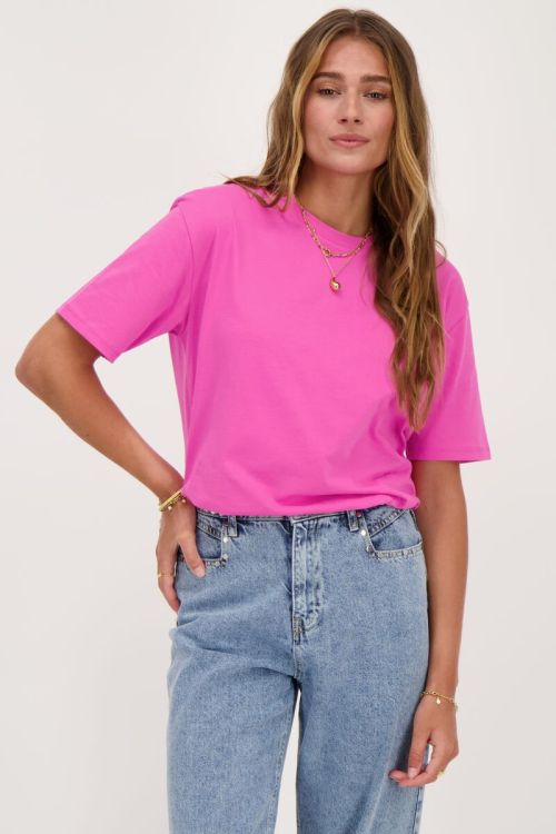 Roze T-shirt C'est la vie