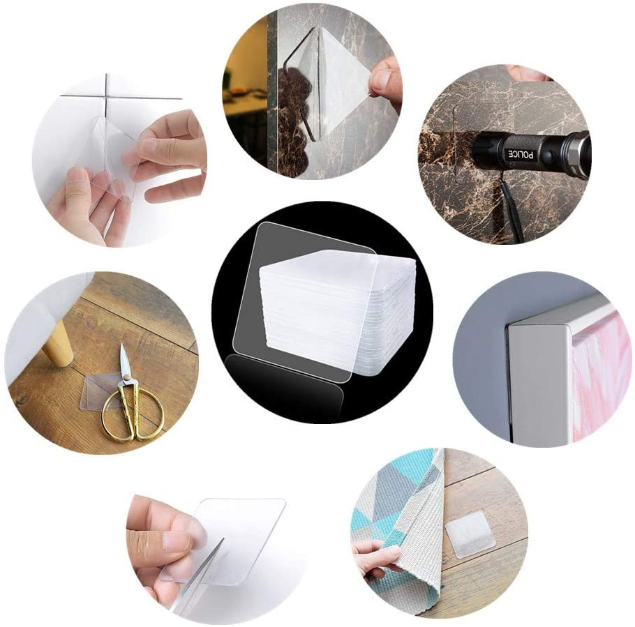 (10er Set) Runde Doppelseitige Montage Klebepads Extra Stark   Wasserdicht - Transparent