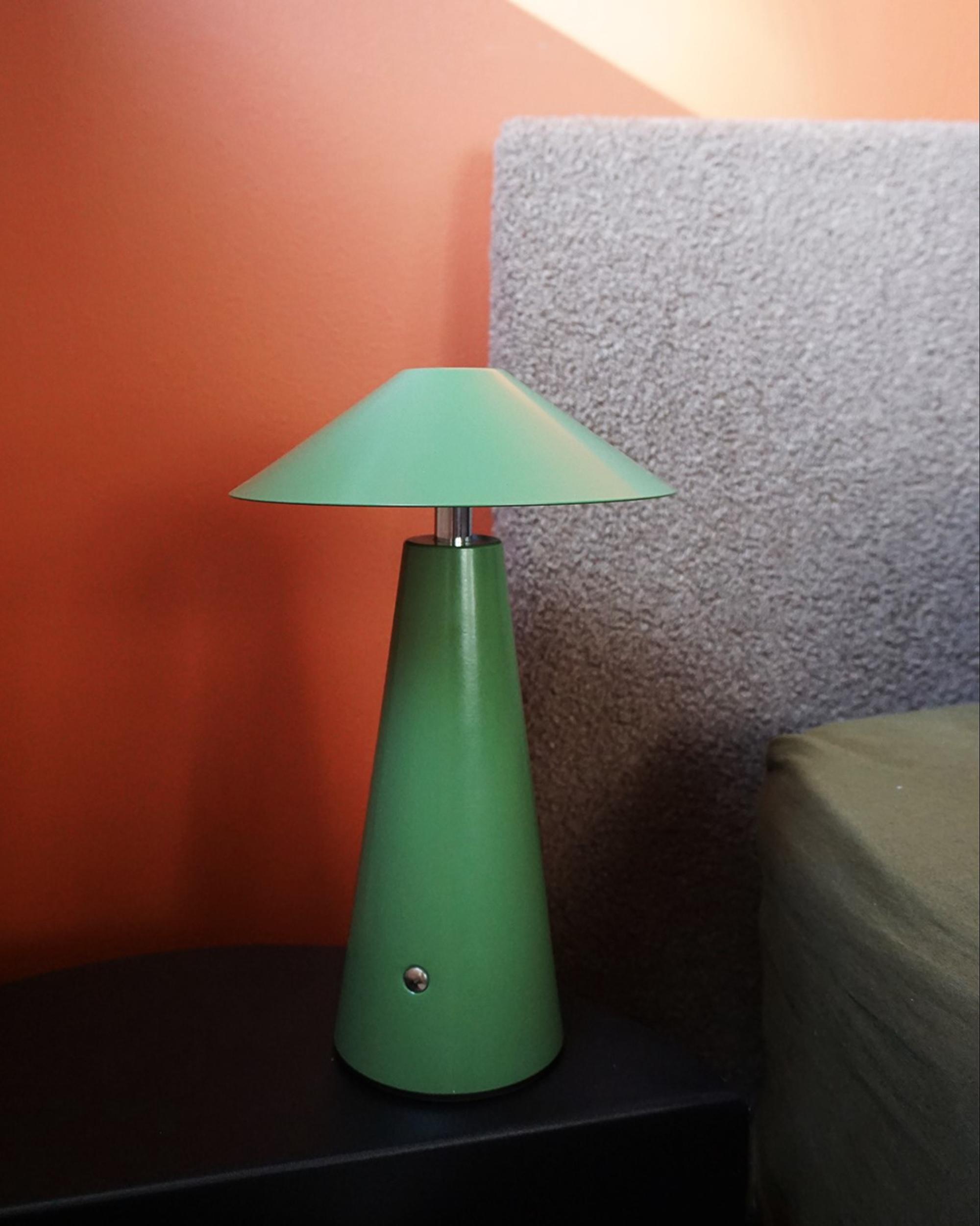LED draadloze tafellamp APAYAO met dimmer Metaal Groen