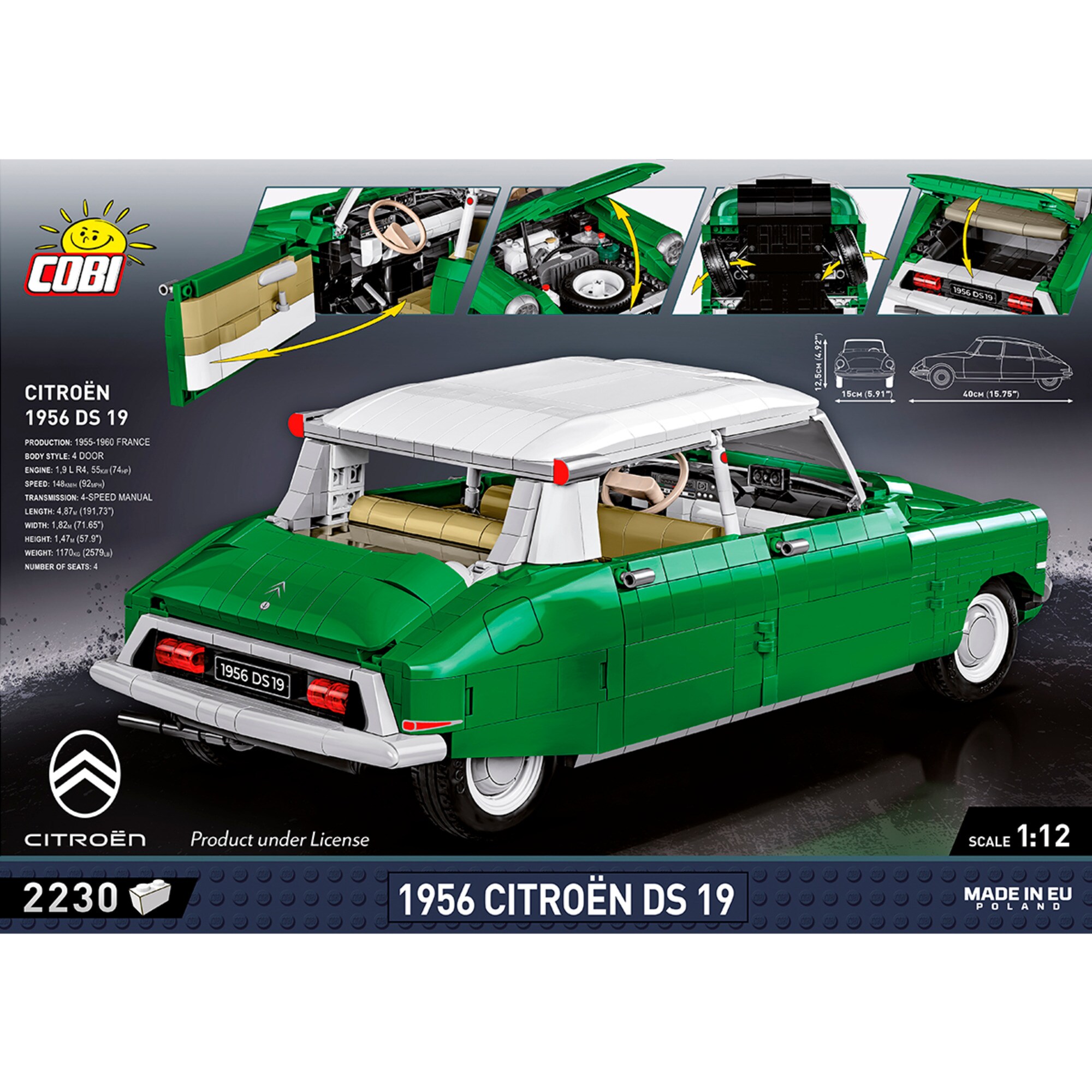 COBI Konstruktionsspielzeug Citroen DS 19 1956