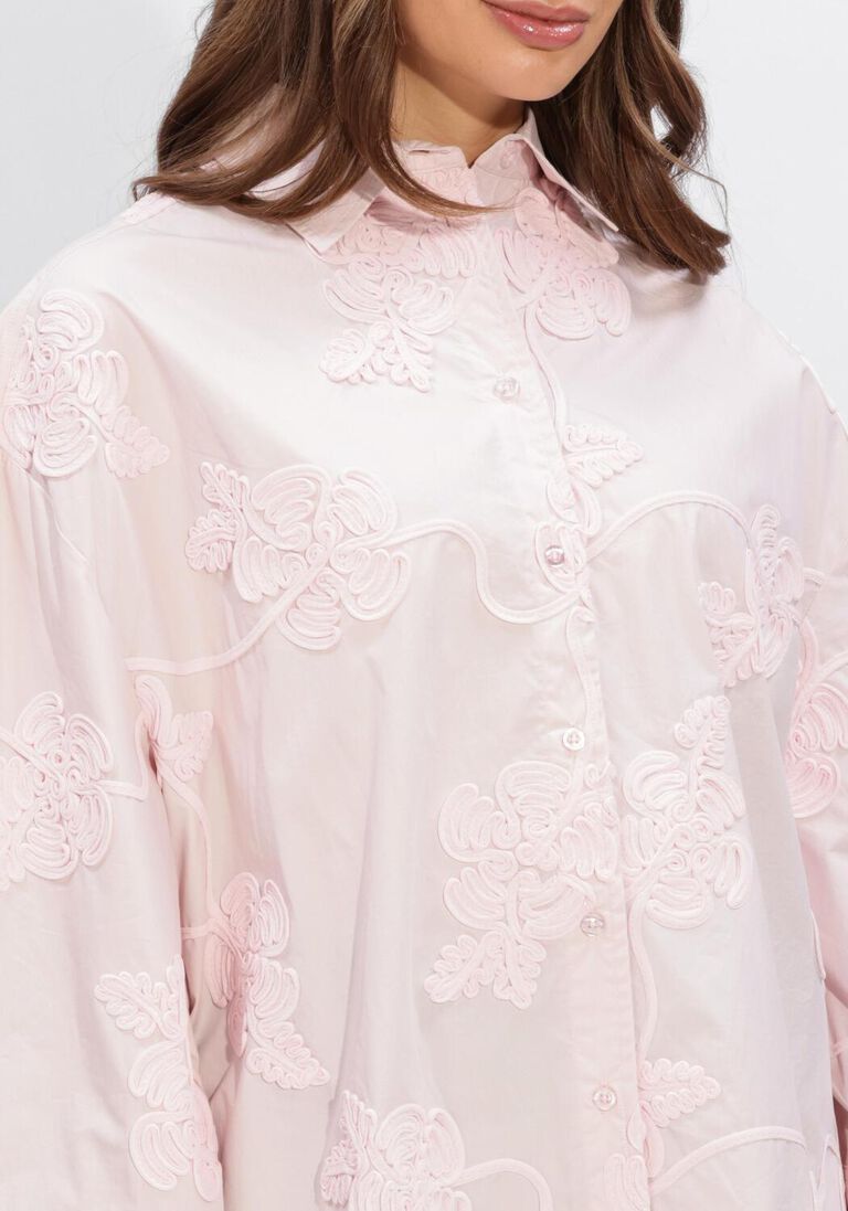 witte rotate blouses flower oversized shirt