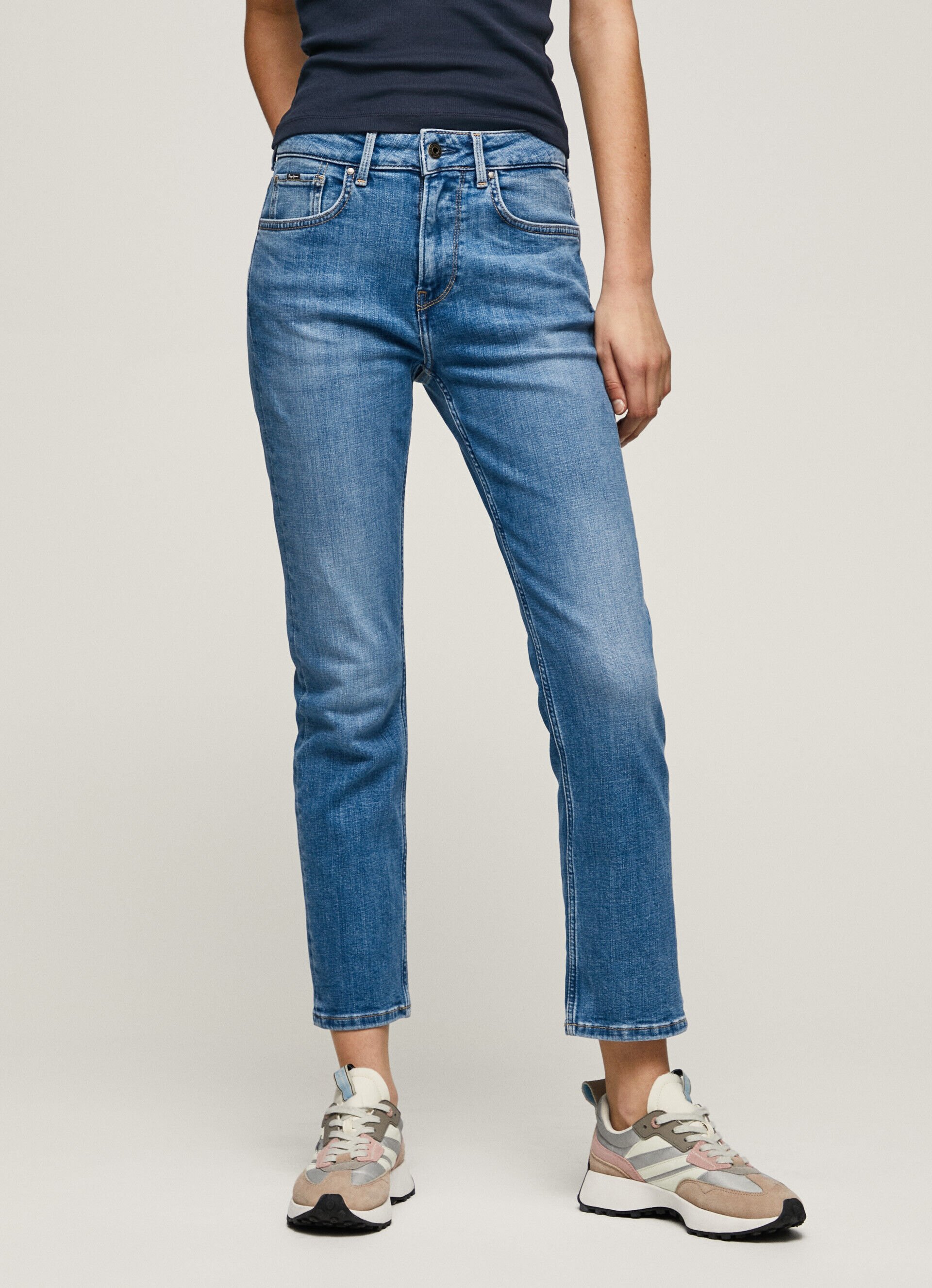 CALÇA JEAN MARY FIT REGULAR TIRO ALTO - jeans