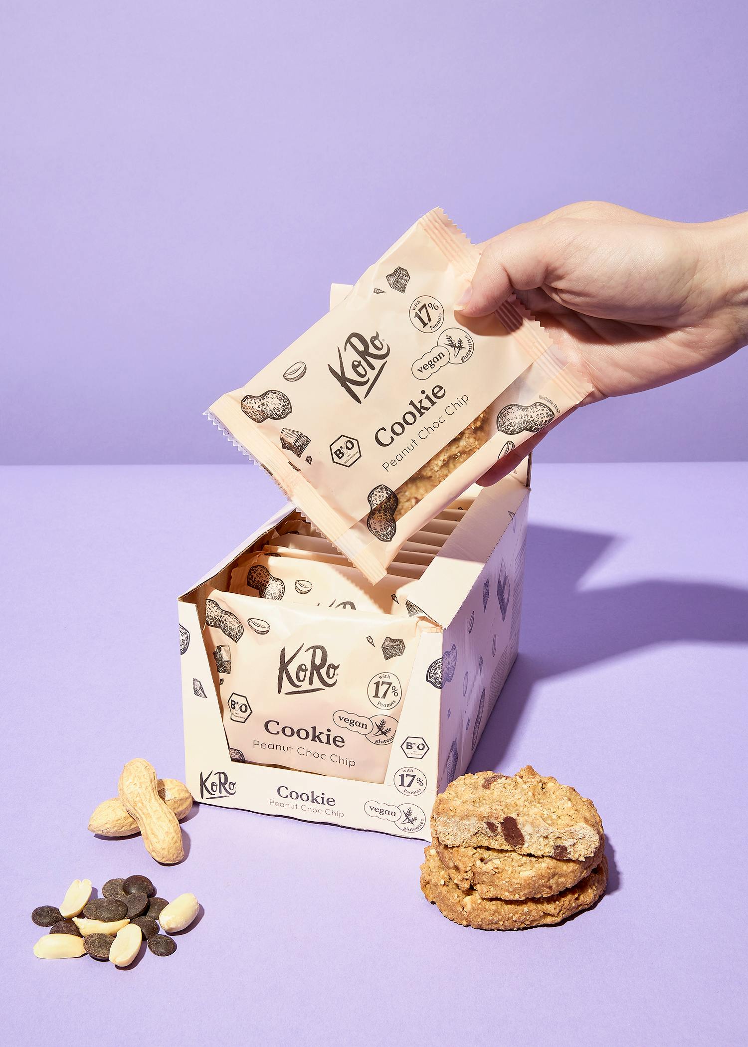 Bio Cookie Peanut Chocolate Chip 12 x 50 g