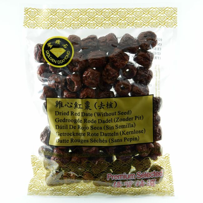 Golden Diamond Gedroogde Rode Dadel (Zonder Pit) 200g