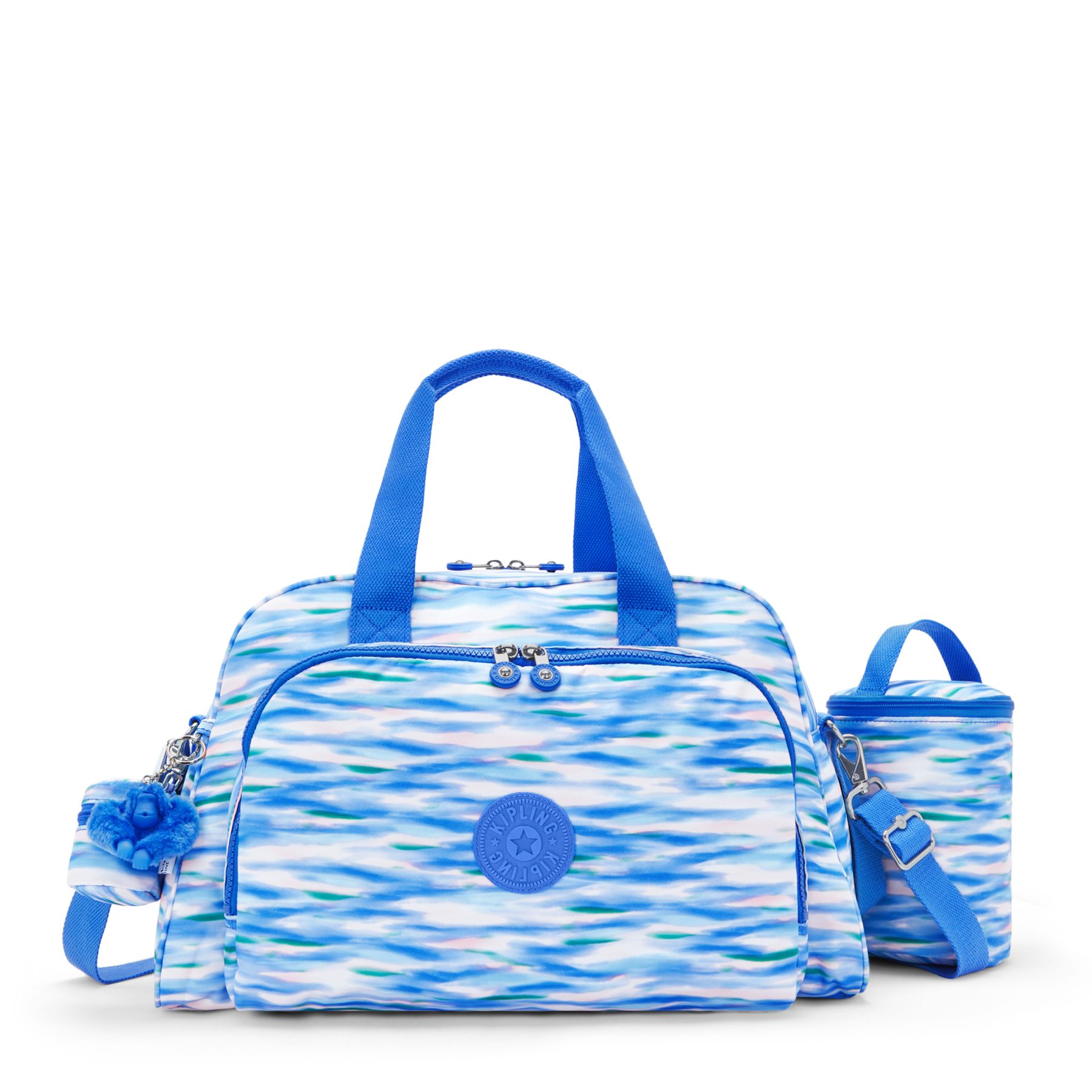CAMAMA Sac À Langer avec Matelas à Langer - Diluted Blue