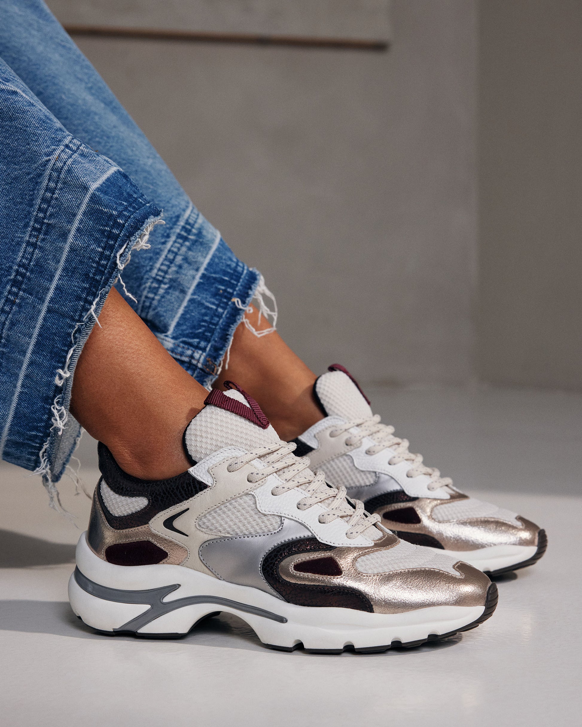 VIA VAI meerkleurige dames sneakers Vesper Due