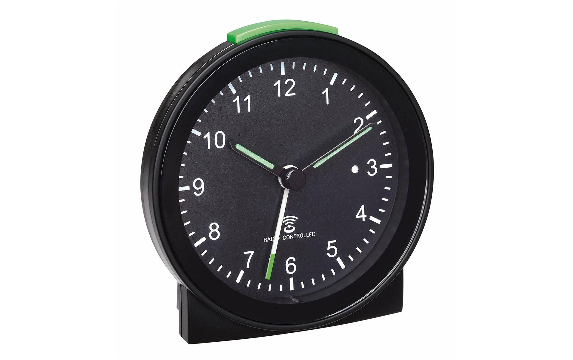 Funkwecker SchwarzAnaloger Funk-Wecker
