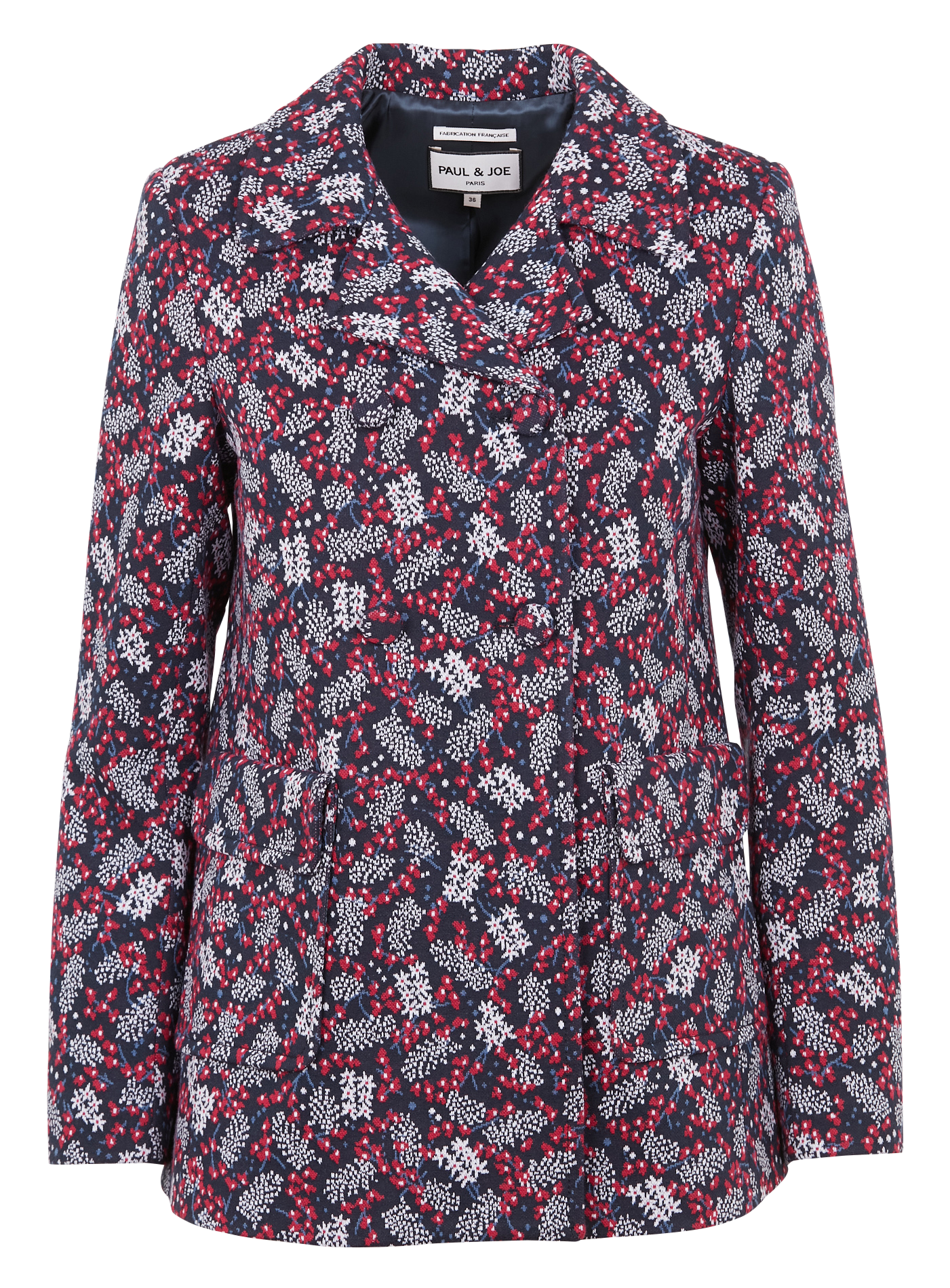 MAUBOURG - Veste col tailleur droite | Bleu