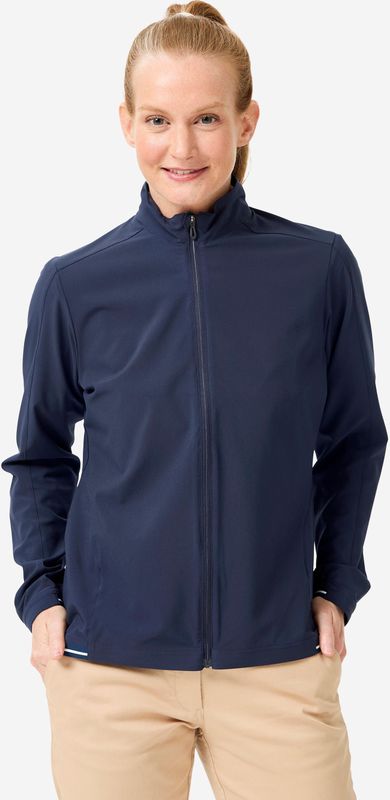 Waterafstotend windjack voor golf dames rw500 marineblauw
