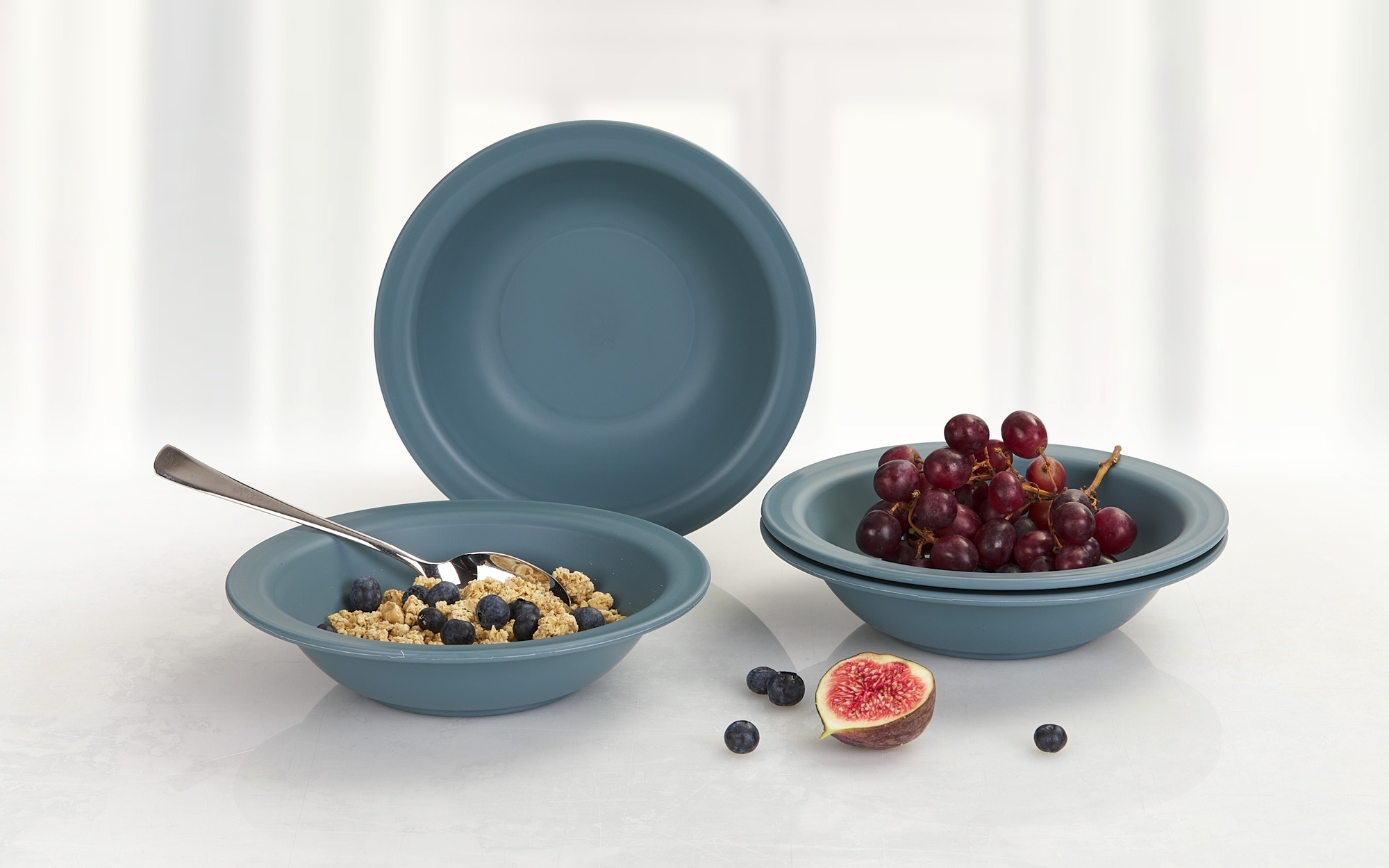 Berger Kynne Suppenteller Set 4-tlg. blau