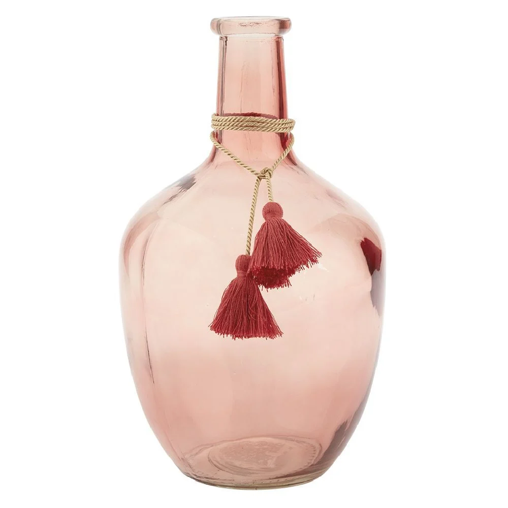 Vase Dame jeanne verre teinté H.30,5 cm