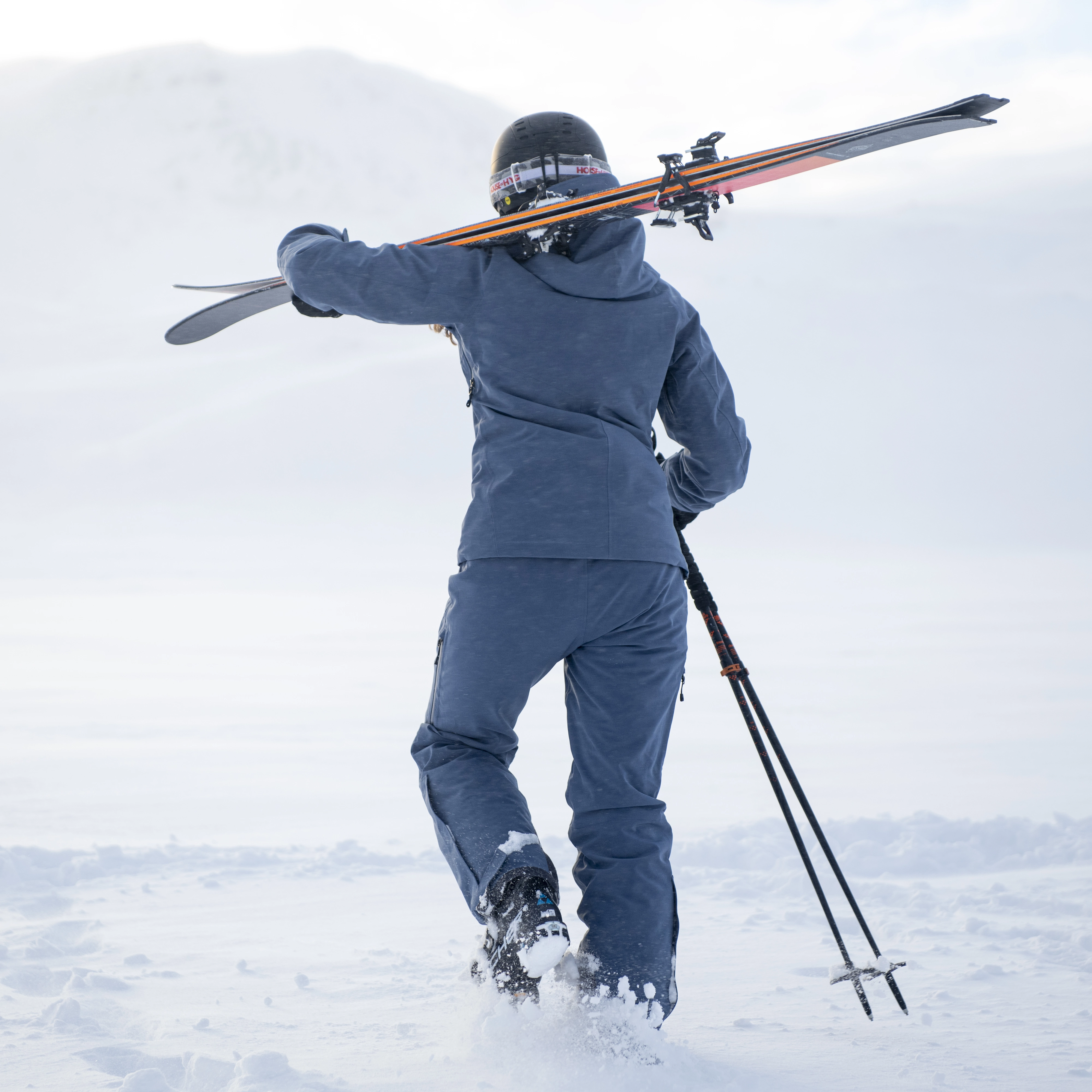 Oppdal Insulated Lady Pants Granite Blue