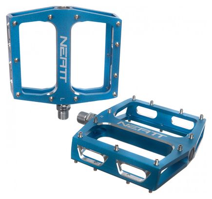 Paire de Pédales Plates Neatt Attack V2 XL 11 Picots Bleu