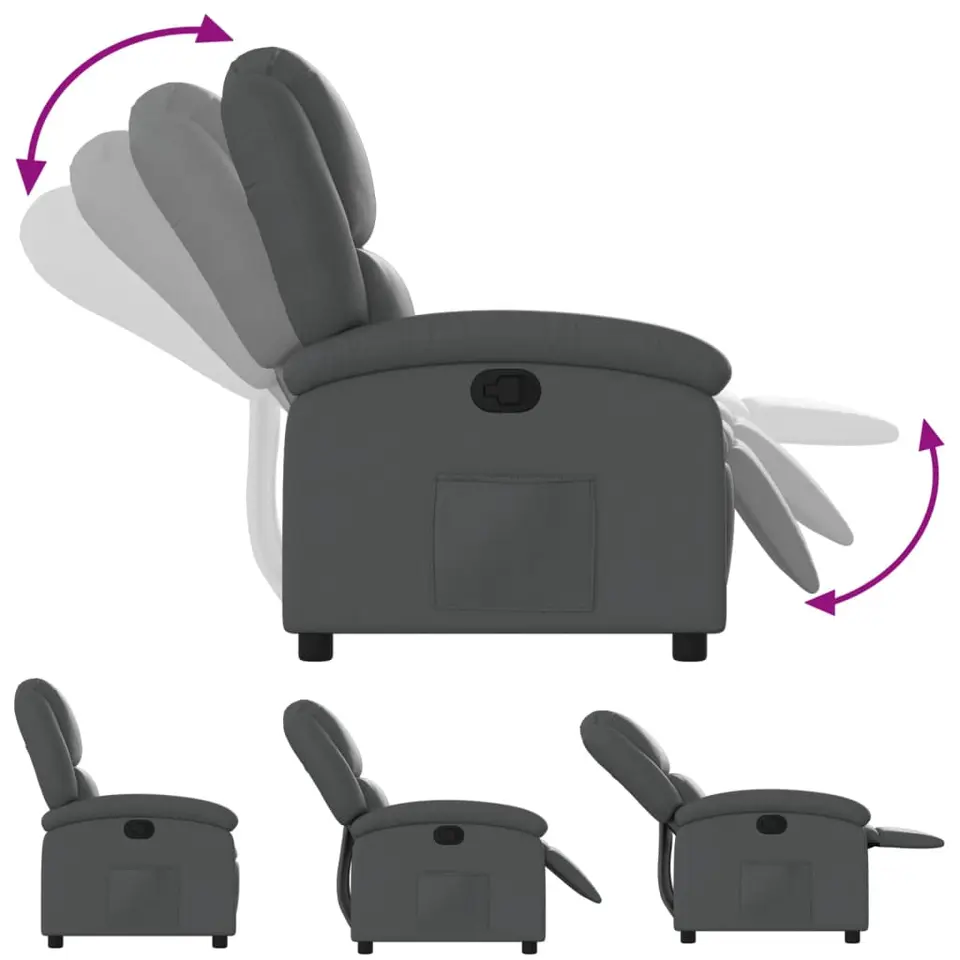 vidaXL - Fauteuil - Grijs - Kunstleer