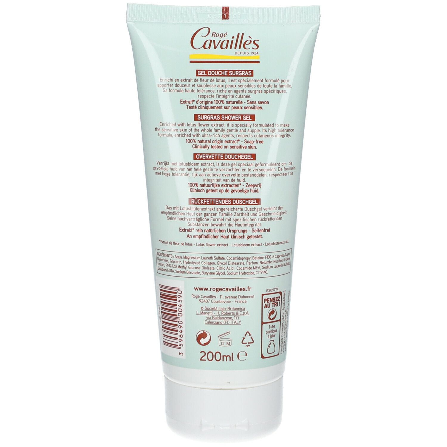 Roge Cavailles Extra-Soft Duschgel Lotusblüte