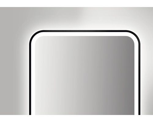 LED-lichtspiegel Chrystal Juno 2.0 zwart 45 x 75 cm