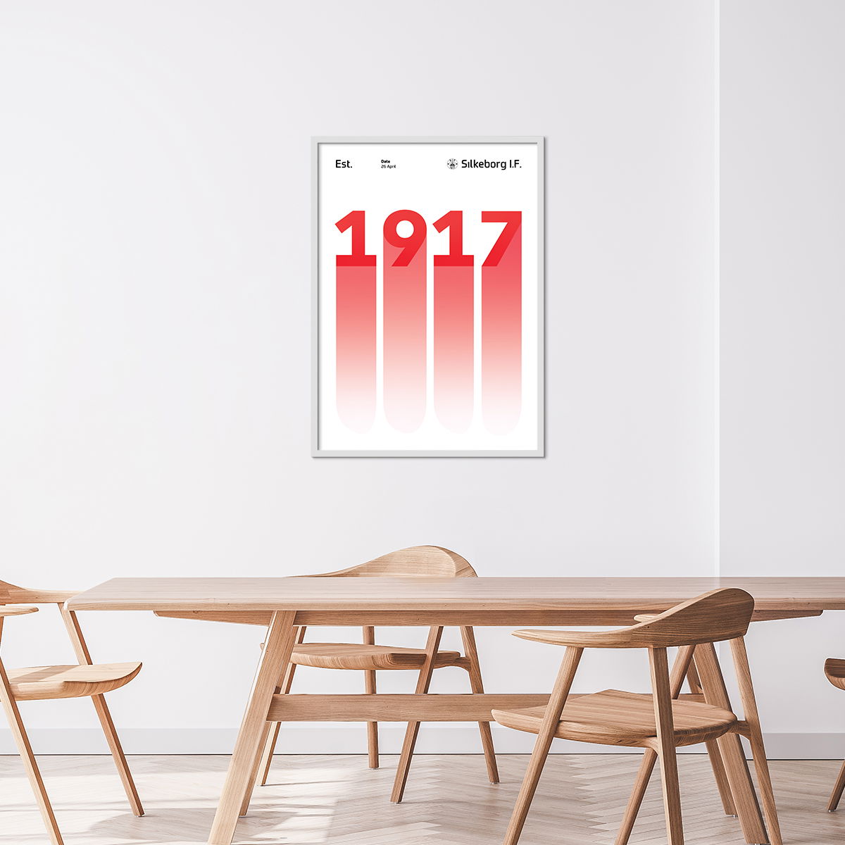 Silkeborg IF Plakat 1917 50x70 cm