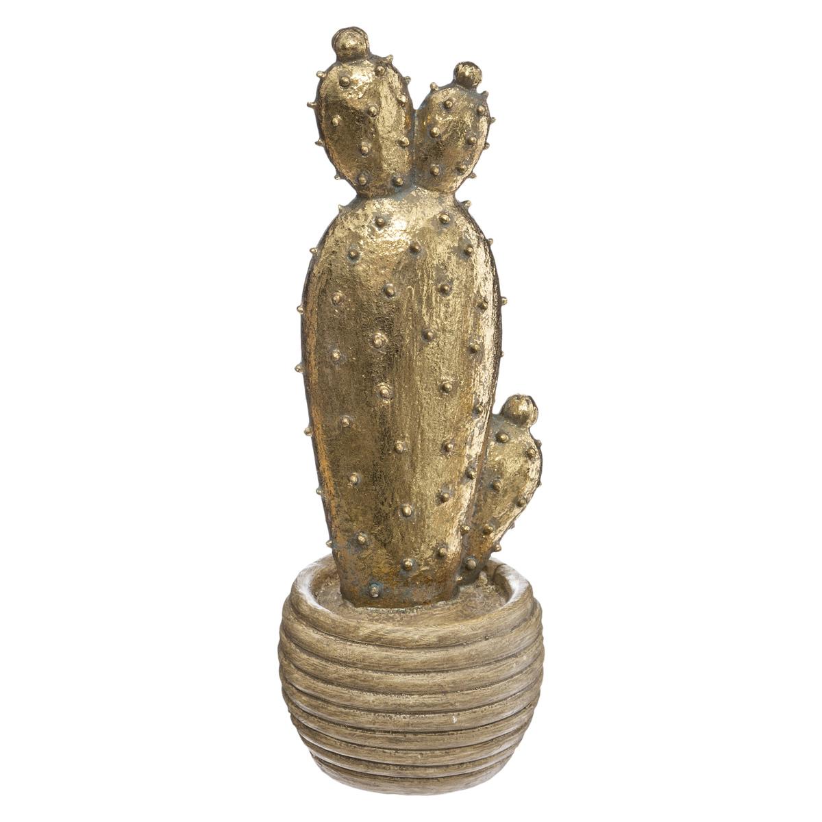CACTUS RESINE CORALINE H.30CM