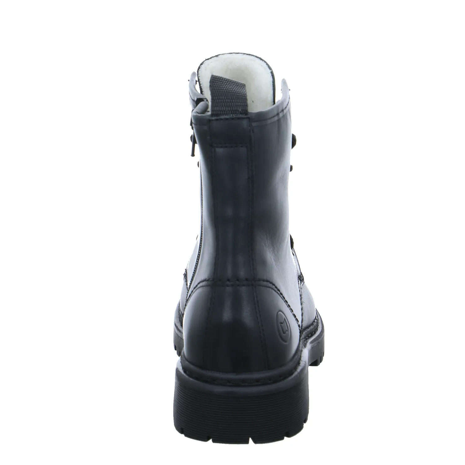 SCHUHENGEL Boot Schwarz Leder  mit Wollfutter