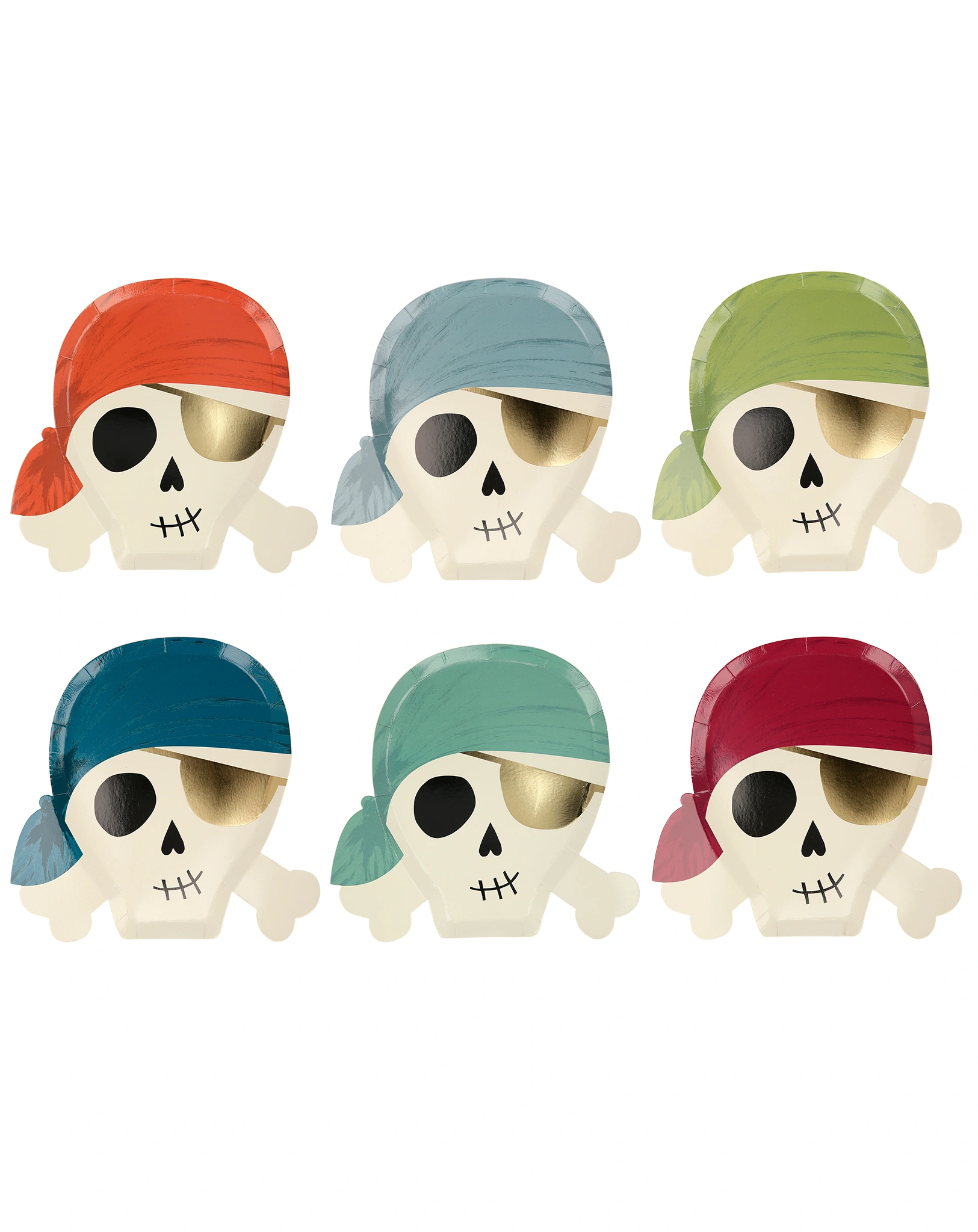 Pappteller PIRATE 8er-Set