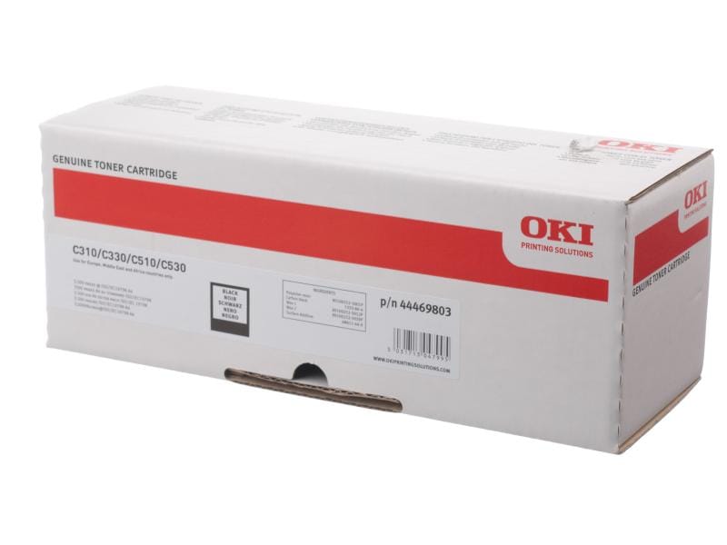 OKI Toner 44469803 Black Toner, Schwarz