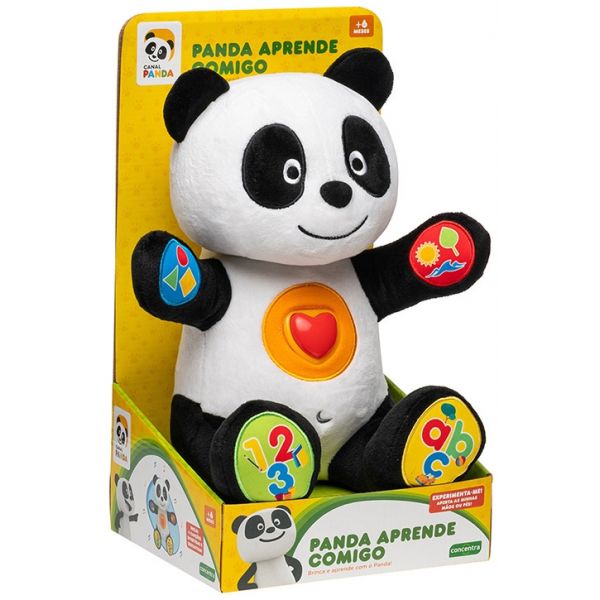 Concentra Panda Peluche Aprende Comigo - 118918
