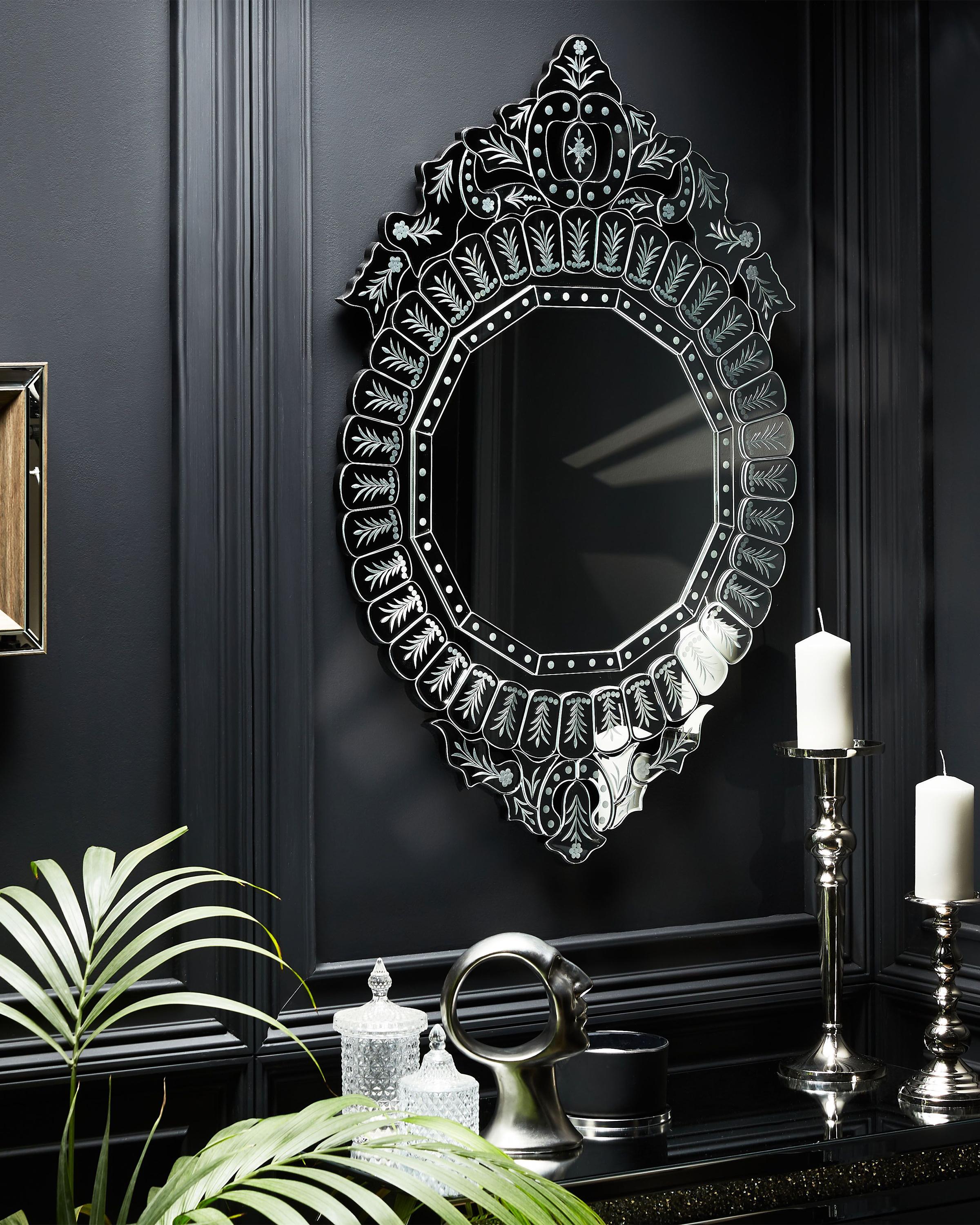 Wandspiegel CRAON 67 cm 100 cm Zilver