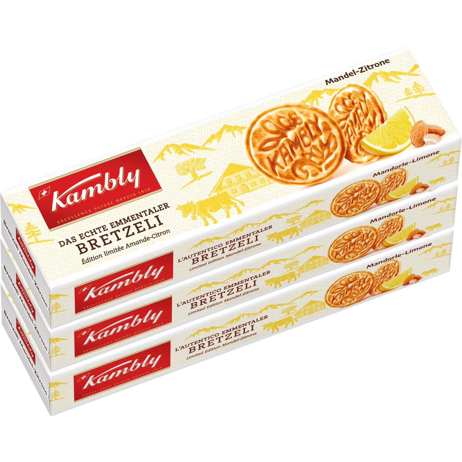 Kambly Bretzeli Mandel-Zitrone 3x 115g