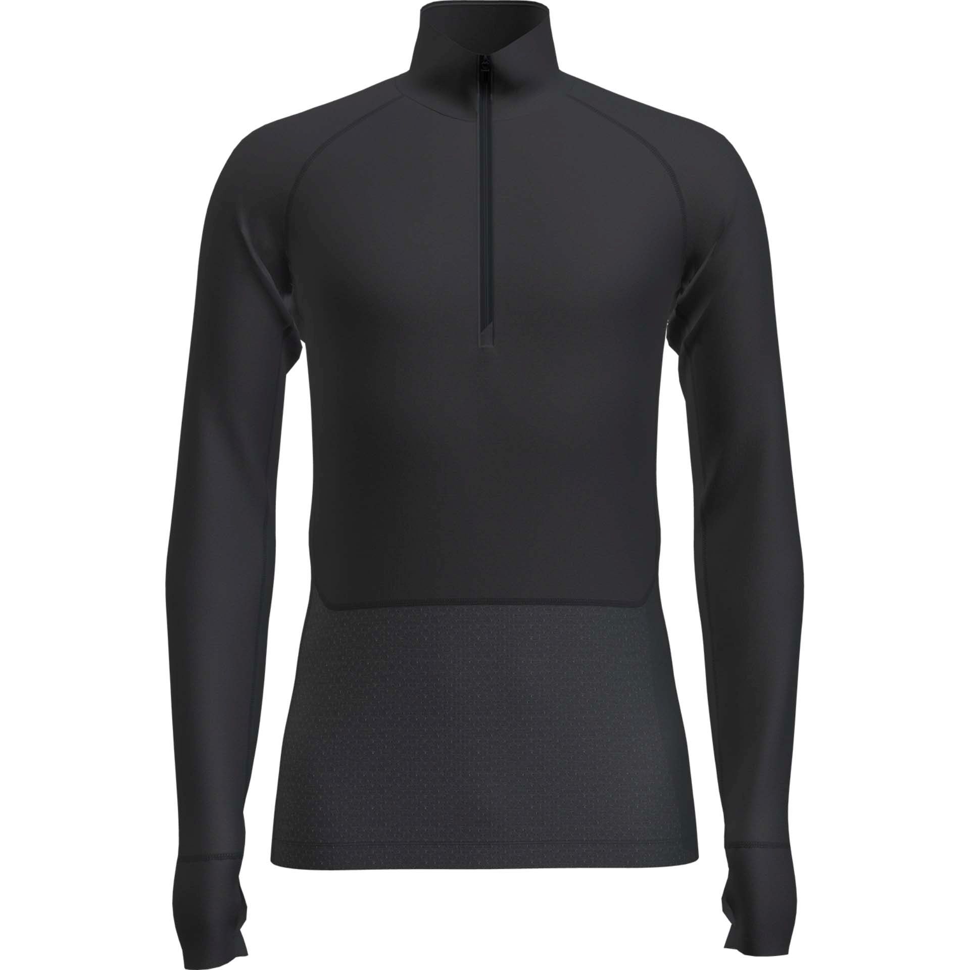Icebreaker 125 ZoneKnit LS Half Zip Black