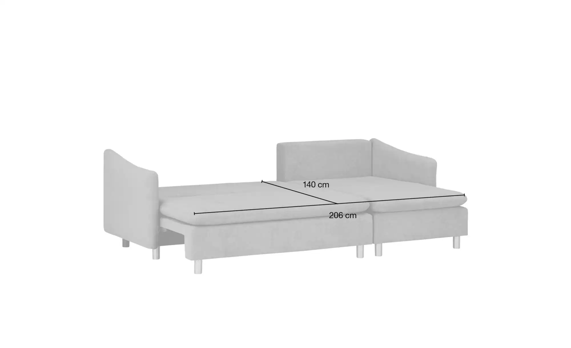 smart Ecksofa ausziehbar Bonamie
