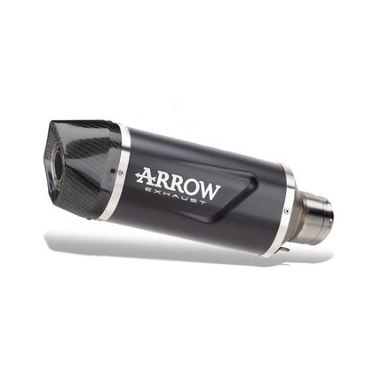 Silencieux Arrow indy race evo alu noir embout carbone - Noir