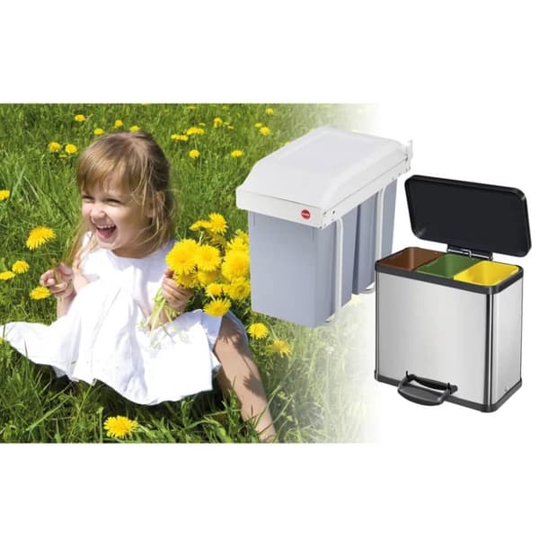 Hailo Skapboks Multi-Box Duo størrelse L 2x14 L krem 3659-001