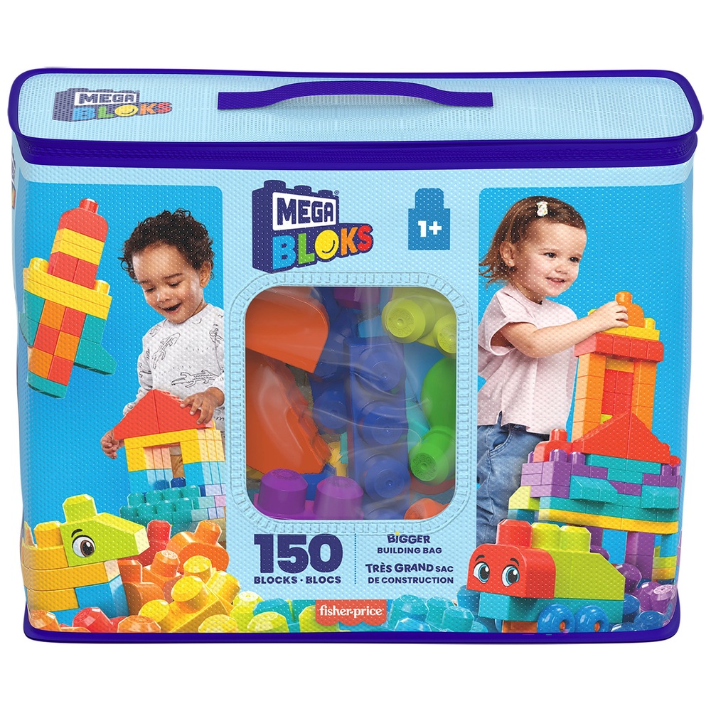 Mega Bloks First Builders 150-teiliges größeres Baukasten-Spielset