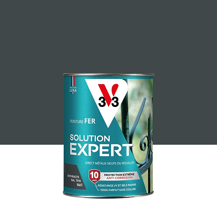 Peinture extérieure fer Solution expert anthracite mat V33 250ml