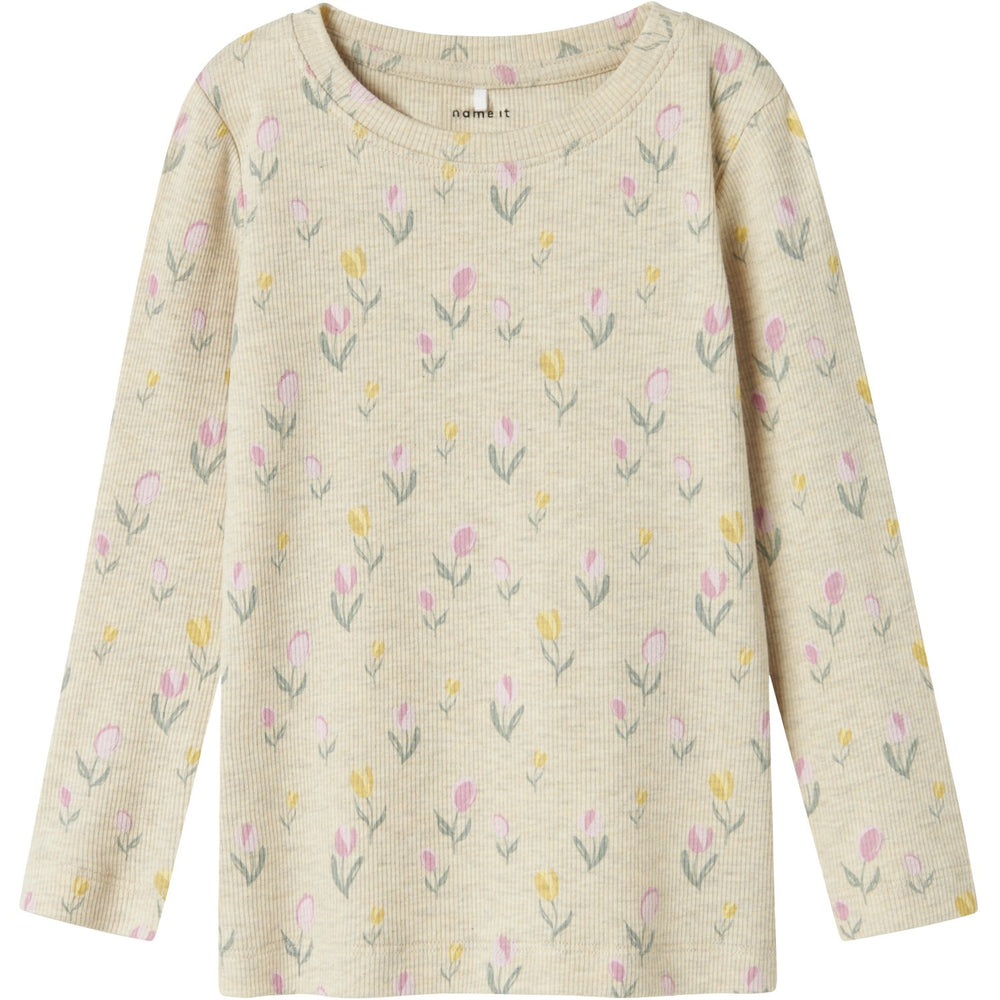 Køb Name It Peyote Melange Flowerkab Bluse