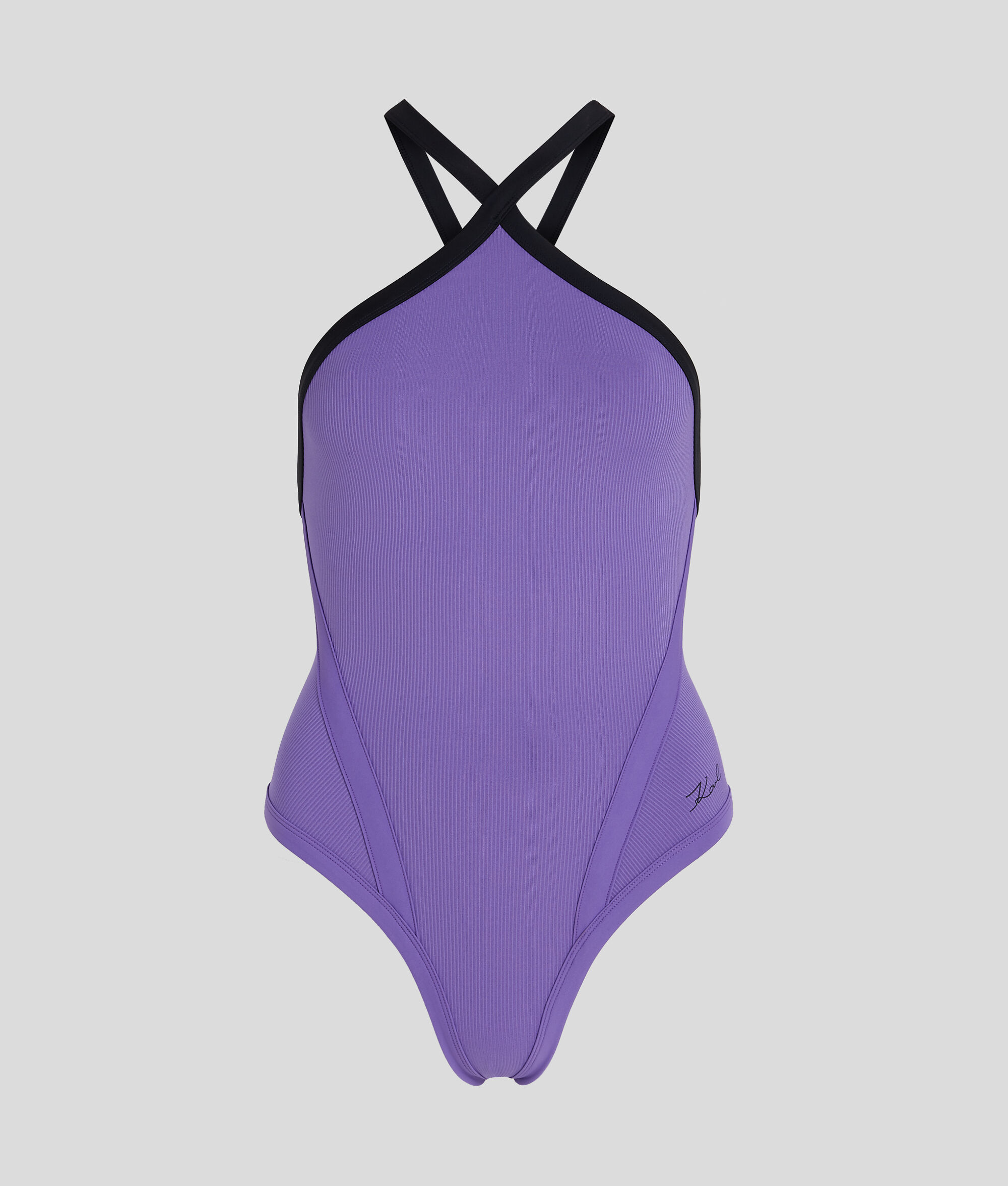 MAILLOT DE BAIN TOUR DU COU EMBLÉMATIQUE DU STYLE KARL